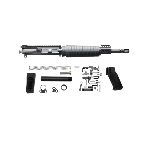11.5” Flattop HBAR Kit w/ Rail Height Gas Block, Stronghold Grip, Strongarm Pistol Tube, and Strongarm Billet Pistol Brace